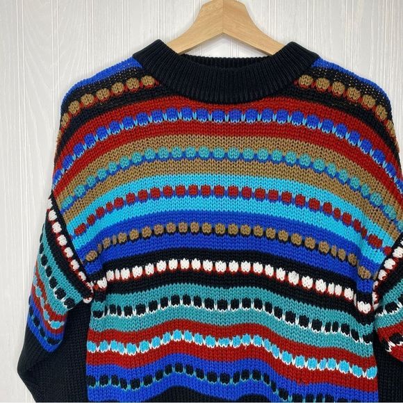 Bramble Lane Multi-Colored Vintage Grandpa Sweater Size Small - Picture 2 of 6